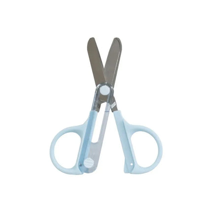 KUTSUWA Compact Scissors with Built-in Cap