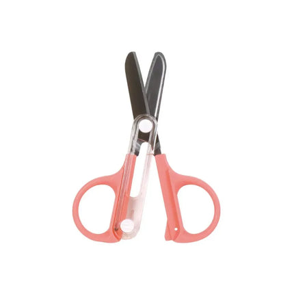 KUTSUWA Compact Scissors with Built-in Cap