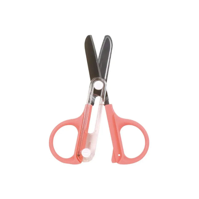 KUTSUWA Compact Scissors with Built-in Cap