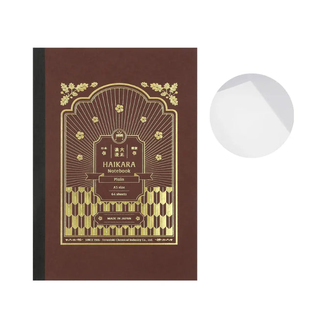 TERANISHI CHEMICAL Taisho Roman Haikara Notebook (Gold Foil)