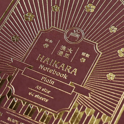 TERANISHI CHEMICAL Taisho Roman Haikara Notebook (Gold Foil)