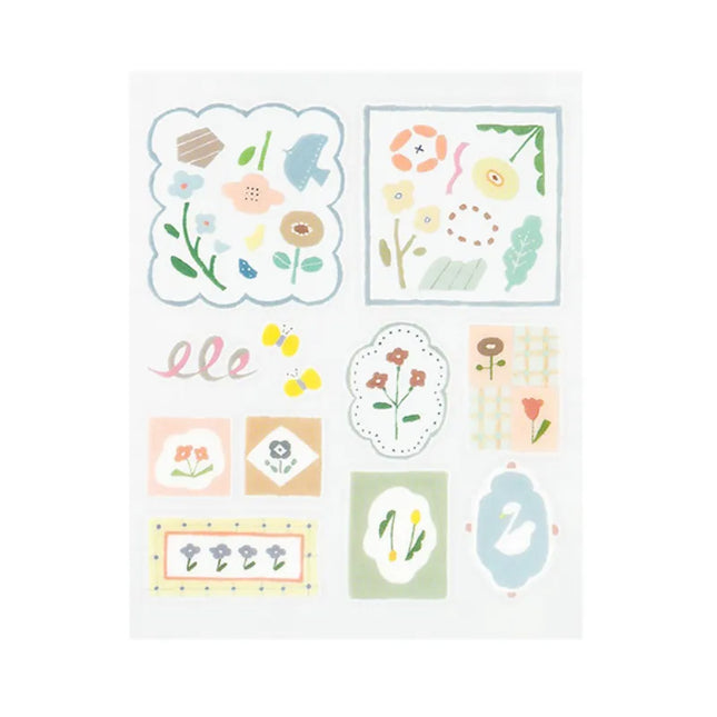 MIDORI Glossy Transfer Stickers - Nordic Tile Design