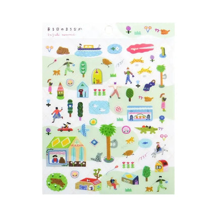 COZYCA PRODUCTS Stickers – A Day in Town (illustrated by Narumi Suzuki)