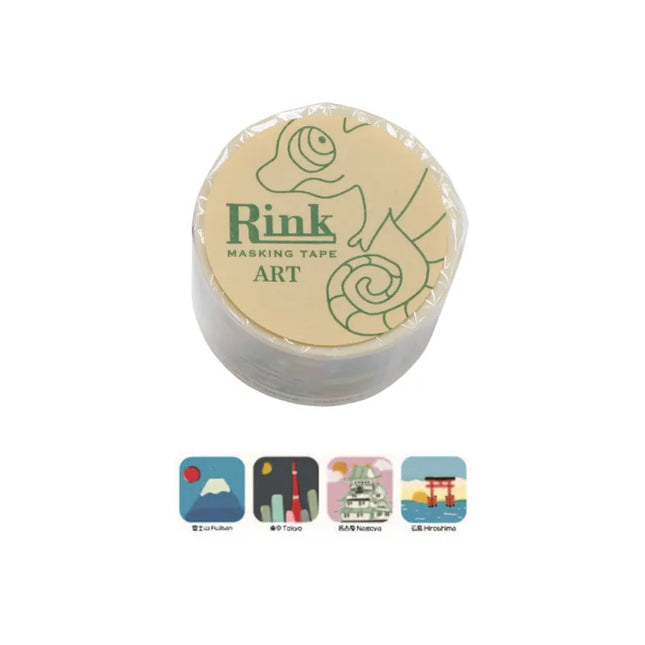 RINREI Masking Tape 30mm - 10 Japan Scenic Spots (ART Series)