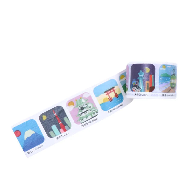 RINREI Masking Tape 30mm - 10 Japan Scenic Spots (ART Series)