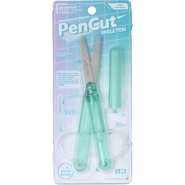 Raymay PENCUT Ambidextrous Portable Scissors - Skeleton Color