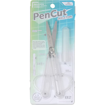 Raymay PENCUT Ambidextrous Portable Scissors - Skeleton Color