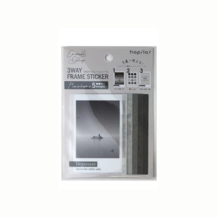HAPILA 3 Ways Frame Sticker Mono Chrome