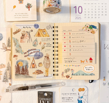 journal spread made by the Field Trip Box