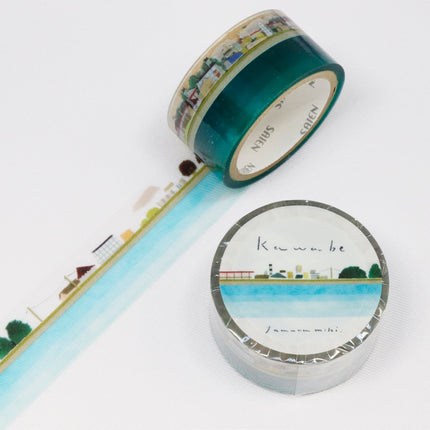 KAMIISO SANSYO SAIEN Miki Tamura Clear Tape 20mm River Side