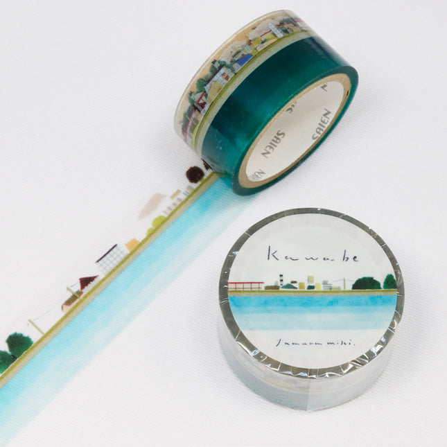 KAMIISO SANSYO SAIEN Miki Tamura Clear Tape 20mm River Side