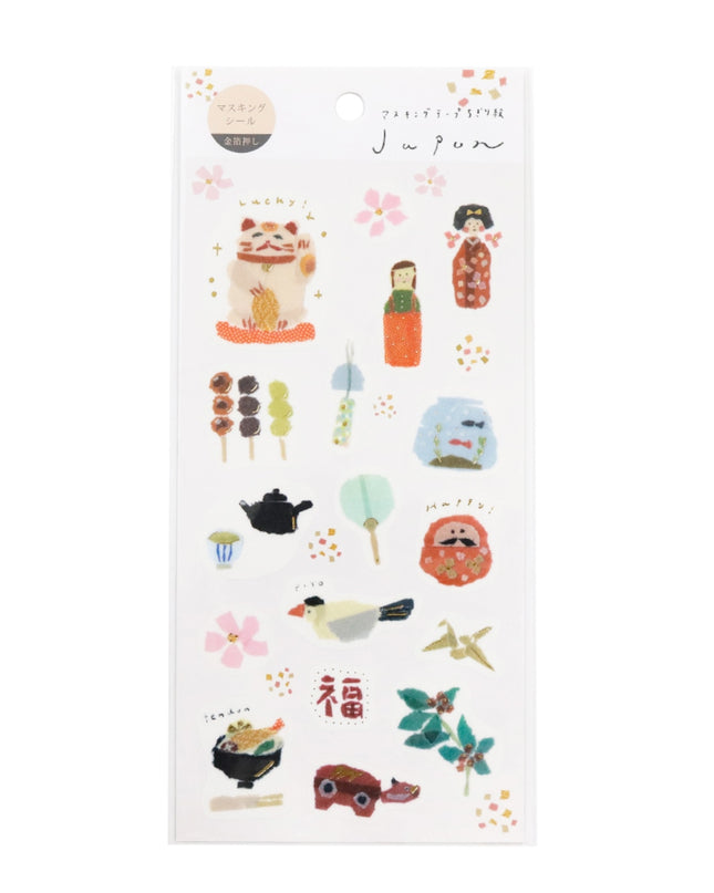 KAMIISO SANSYO SAIEN Miki Tamura Masking Sticker - Japon