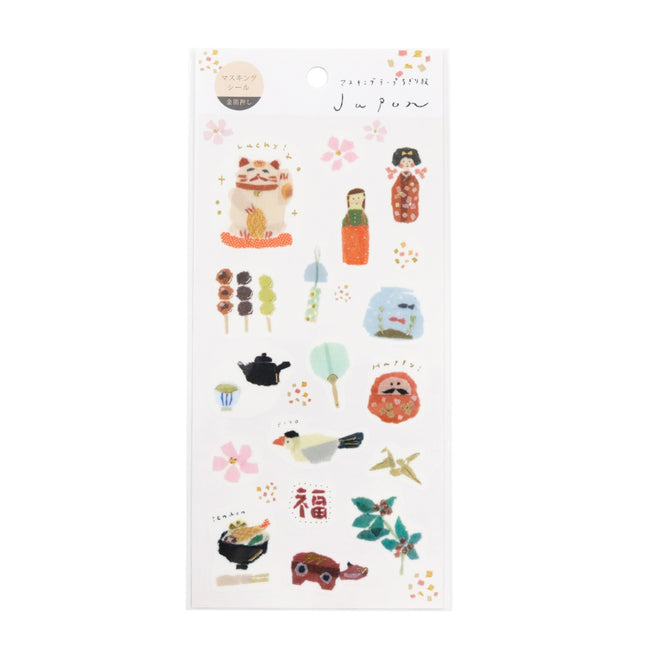 KAMIISO SANSYO SAIEN Miki Tamura Masking Sticker - Japon