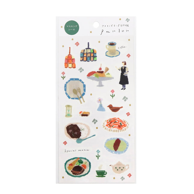 KAMIISO SANSYO SAIEN Miki Tamura Masking Sticker - Parlor