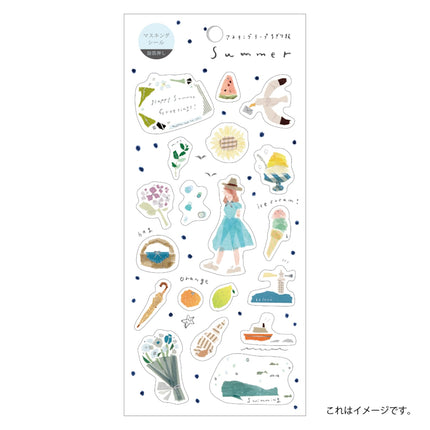 KAMIISO SANSYO SAIEN Miki Tamura Masking Sticker - Summer