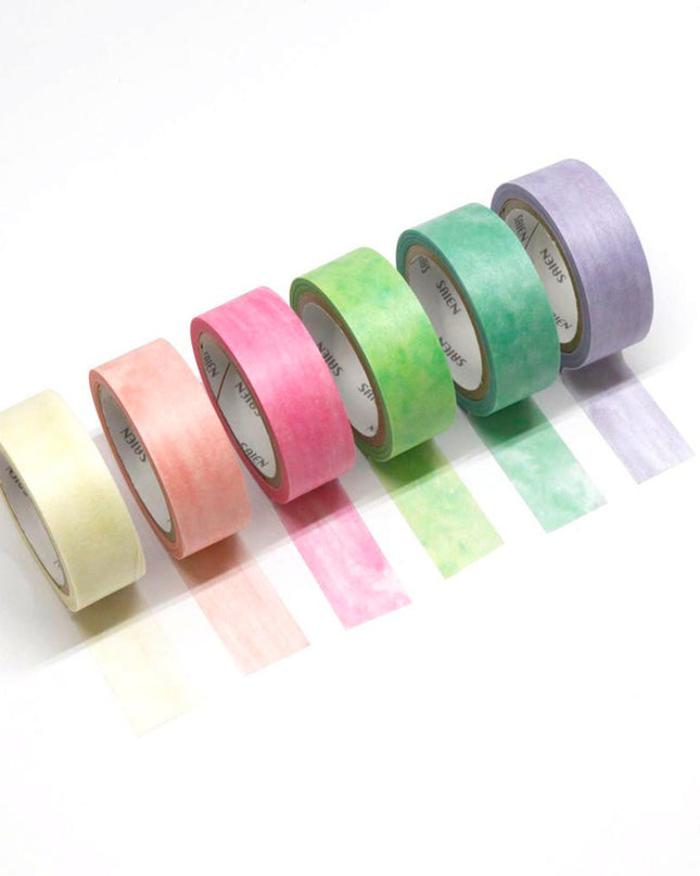KAMIISO SANSYO SAIEN Miki Tamura Torn‑Paper Collage Masking Tape Set Fuwari