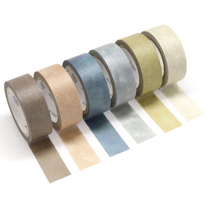 KAMIISO SANSYO SAIEN Miki Tamura Torn‑Paper Collage Masking Tape Set Life Nostalgia