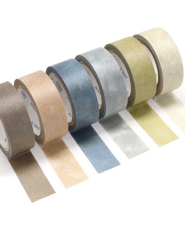 KAMIISO SANSYO SAIEN Miki Tamura Torn‑Paper Collage Masking Tape Set Life Nostalgia