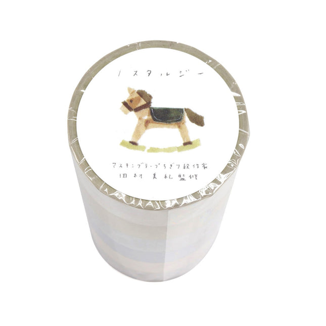 KAMIISO SANSYO SAIEN Miki Tamura Torn‑Paper Collage Masking Tape Set Life Nostalgia
