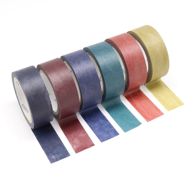 KAMIISO SANSYO SAIEN Miki Tamura Torn‑Paper Collage Masking Tape Set Life Trip