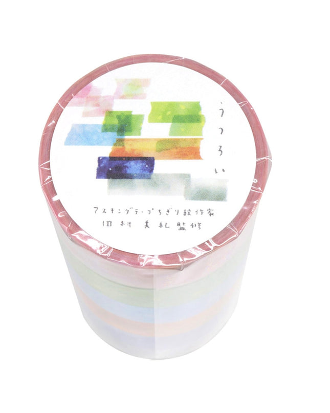 KAMIISO SANSYO SAIEN Miki Tamura Torn‑Paper Collage Masking Tape Set Life Utsuroi