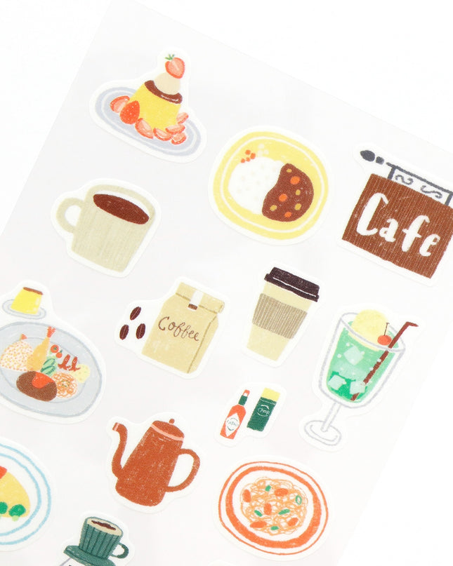 KAMIISO SANSYO SAIEN x Tomatomayu Masking Stickers - Nice Day!!! Cafe Up