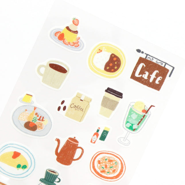 KAMIISO SANSYO SAIEN x Tomatomayu Masking Stickers - Nice Day!!! Cafe Up