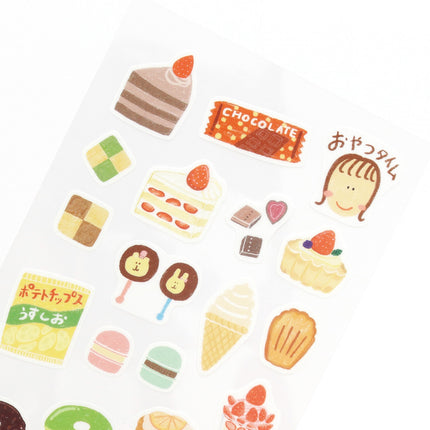 KAMIISO SANSYO SAIEN x Tomatomayu Masking Stickers - Nice Day!!! Snacks Time Up