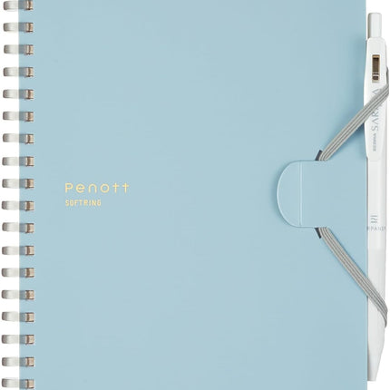 KOKUYO Soft Ring Penott Notebook A5 – 5mm Grid (70 Sheets) Blue