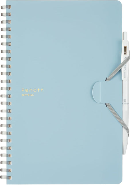 KOKUYO Soft Ring Penott Notebook A5 – 5mm Grid (70 Sheets) Blue