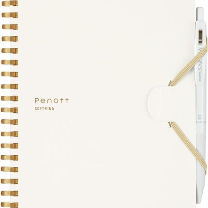 KOKUYO Soft Ring Penott Notebook A5 – 5mm Grid (70 Sheets) white