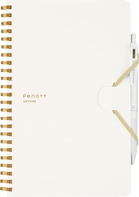 KOKUYO Soft Ring Penott Notebook A5 – 5mm Grid (70 Sheets) white