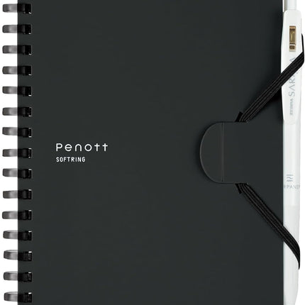KOKUYO Soft Ring Penott Notebook A5/B5 Slim – 5mm Grid (70 Sheets)
