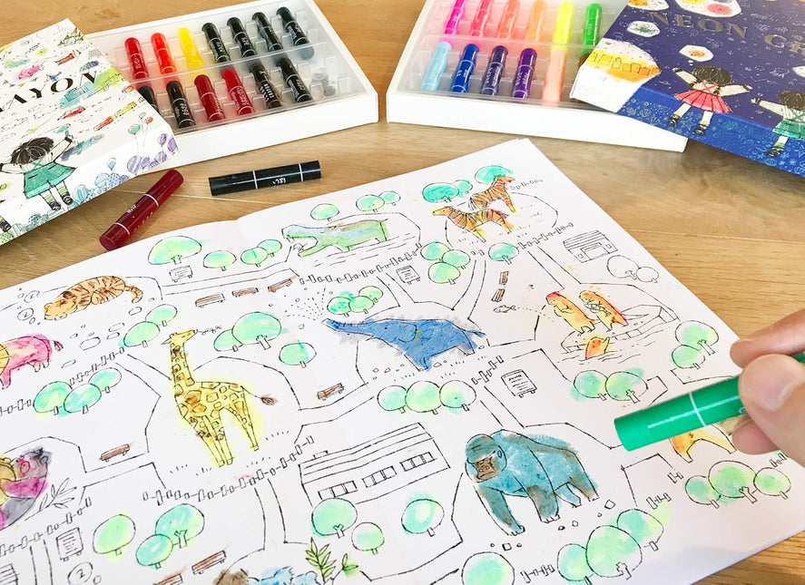 KOKUYO Coloring Book - Go Beyond the Lines examples
