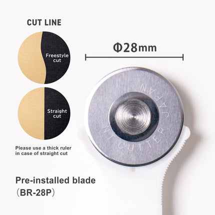 NT Rolling Cutter - RO-FR28 (Freestyle Cut) cutting style