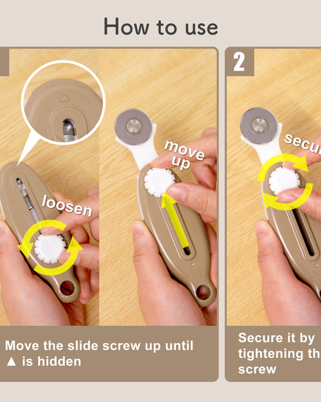 NT Rolling Cutter - RO-FR28 (Freestyle Cut) how to use