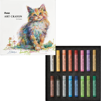 PENTEL Art Crayon 16 colors