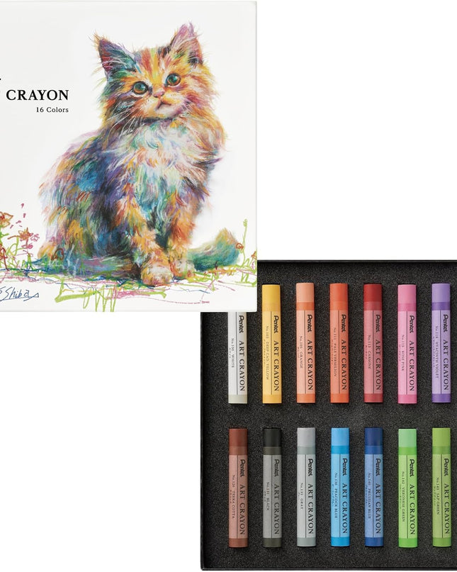 PENTEL Art Crayon 16 colors