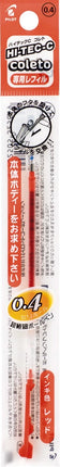 Pilot Hi-Tec-C Coleto Gel Ink Refill 0.4mm