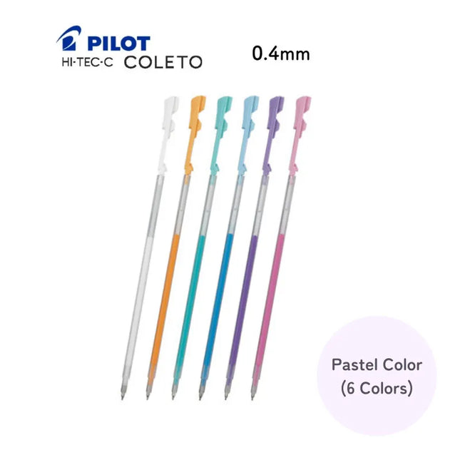 Pilot Hi-Tec-C Coleto Gel Ink Refill 0.4mm Pastel