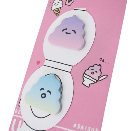 Q-LIA Poop and Toilet Die-cut Sticky Notes