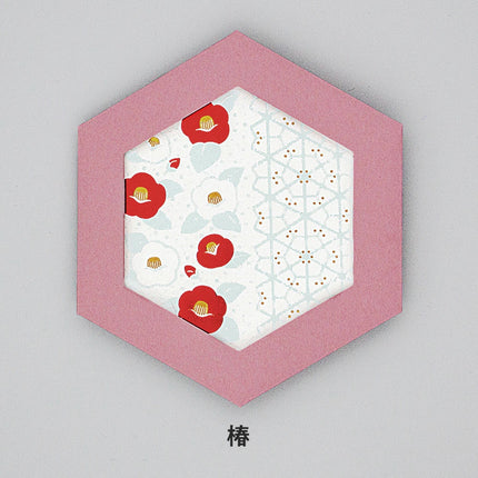 ROKKAKU Hexagon Card Yamato Nadeshiko Camellia