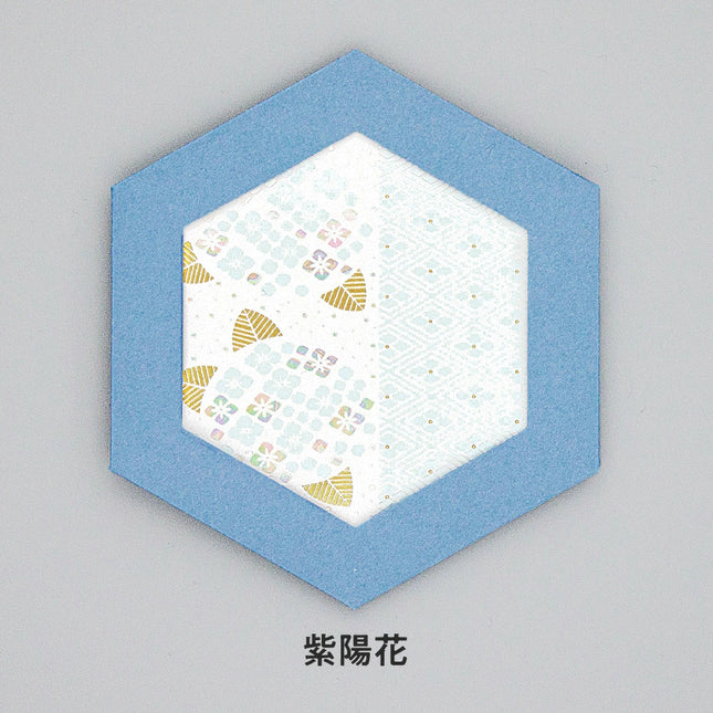 ROKKAKU Hexagon Card Yamato Nadeshiko Hydrangea