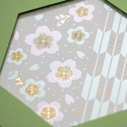 ROKKAKU Hexagon Card Yamato Nadeshiko Sakura Up