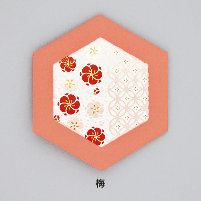 ROKKAKU Hexagon Card Yamato Nadeshiko Plum