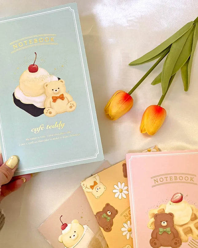 ROKKAKU x cafe teddy Slim Notebook A5