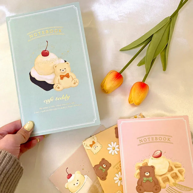 ROKKAKU x cafe teddy Slim Notebook A5