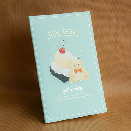 ROKKAKU x cafe teddy Slim Notebook A5 Cake