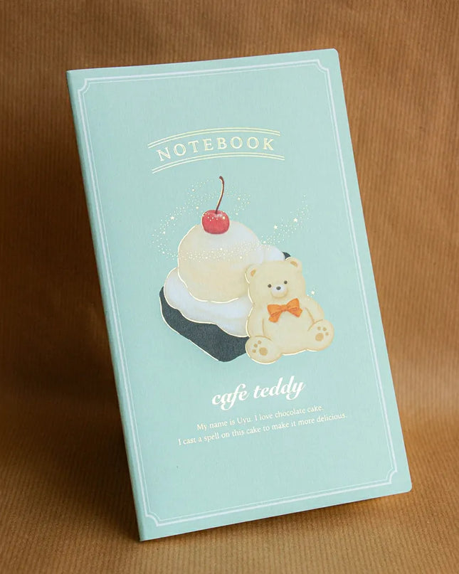 ROKKAKU x cafe teddy Slim Notebook A5 Cake