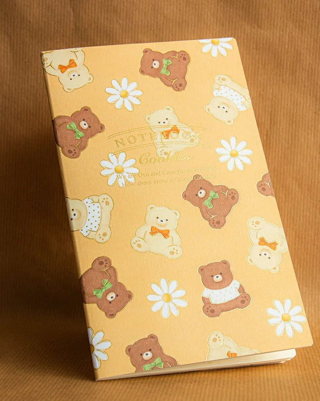 ROKKAKU x cafe teddy Slim Notebook A5 Cookie